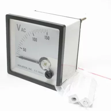 0 – 150 Volt AC Analog Panel Meter, 72mm x 72mm