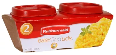 0.77-cup Easystore Rectangle Containers, 2 Pack, Food Storage Containers, Food Storage Containers With Lids