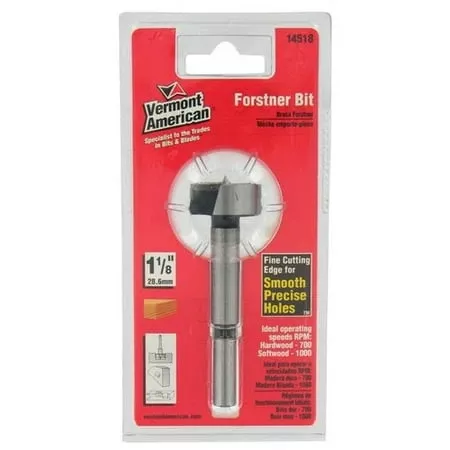 14518 1-1/8 Inch Forstner Bit For Woodworking