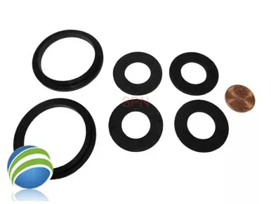 (2) Complete Set of (6) Gaskets (2) 2″ Lip Gasket (4) 1″ Thread Split Nut Gasket only for Air Union Saluspa Lay-Z-Spa™ Hydro-Force™ Airjet™ “A” & “B/C” Couplings