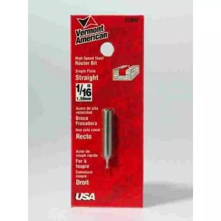 #22002 1/16" High-speed Steel Router Bit