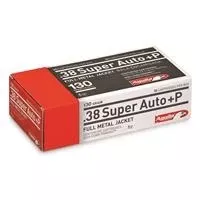 .38 Super +p Full Metal Jacket 130 Grain Ammunition - 50 Rounds