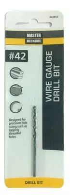#43 2-1/4-in. Wire Gauge Drill Bit, Black Oxide