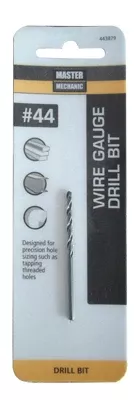 #44 2-1/8 In. Wire Gauge Drill Bit, Black Oxide