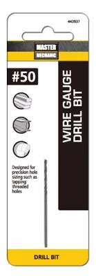 #50 2 In. Wire Gauge Drill Bit, Black Oxide