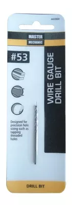 #53 1-7/8 In. Wire Gauge Drill Bit, Black Oxide