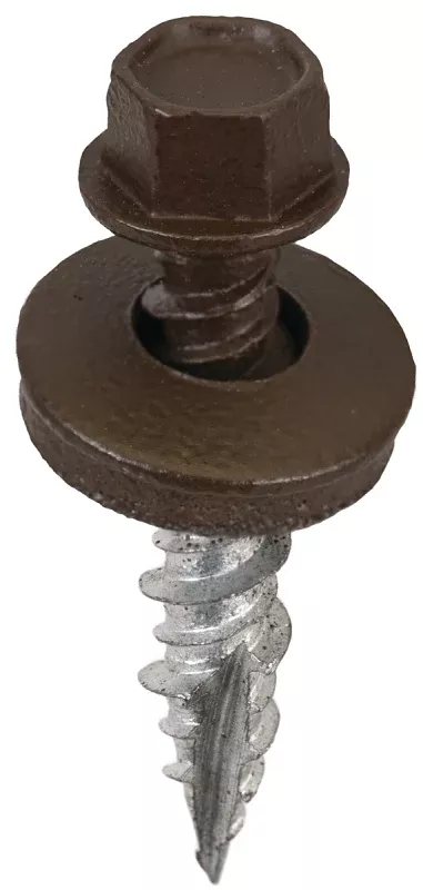 Acorn SW-MW1BS250 Screw, High-Low, Twin Lead Thread, Burnished Slate, Self-Tapping, Type 17 Point, 250/BAG
