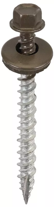 Acorn SW-MW2BS250 Screw, High-Low, Twin Lead Thread, Hex Drive, Type 17 Point, Burnished Slate