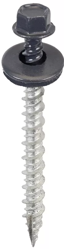 Acorn SW-MW2CG250 Screw, High-Low, Twin Lead Thread, Hex Drive, Self-Tapping, Type 17 Point, Charcoal Gray