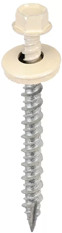 Acorn SW-MW2LS250 Screw, High-Low, Twin Lead Thread, Hex Drive, Self-Tapping, Type 17 Point, Light Stone