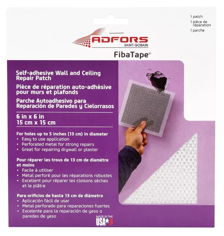Adfors FDW6838-U Self Adhesive Repair Patch, White
