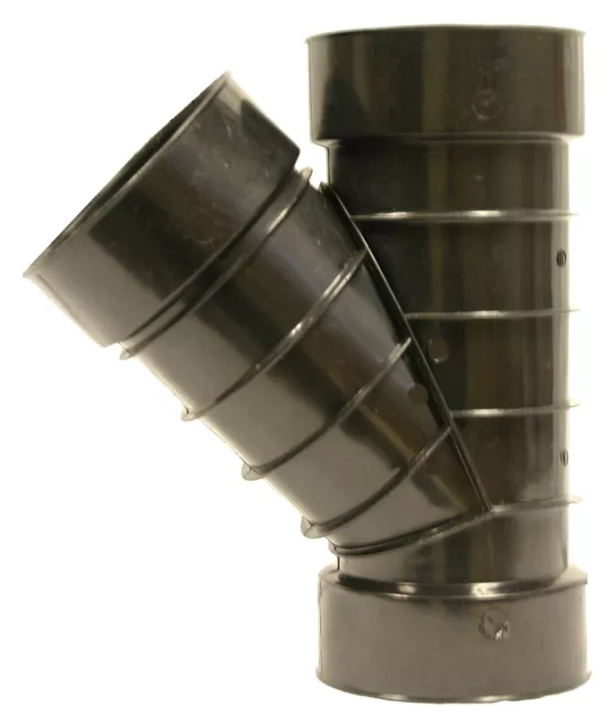 ADS 0422AA Pipe Wye, 4 in, Slip-Joint, Polyethylene, Black