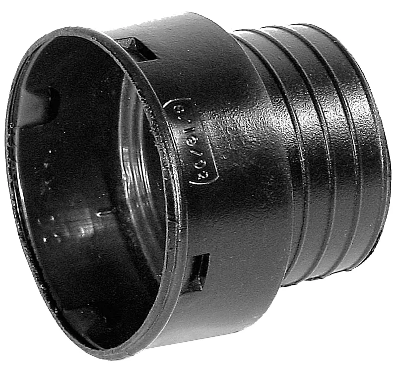 ADS 0462AA Heavy-Duty Pipe Adapter, 4 in, Snap, PVC, Black