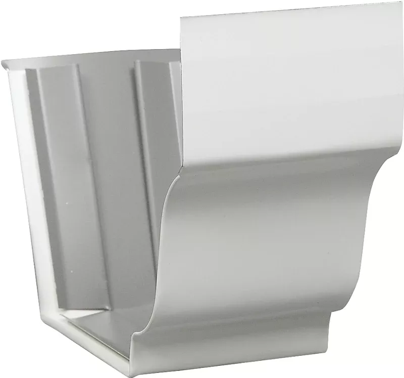 Amerimax 27209 Gutter Connector, Aluminum, White