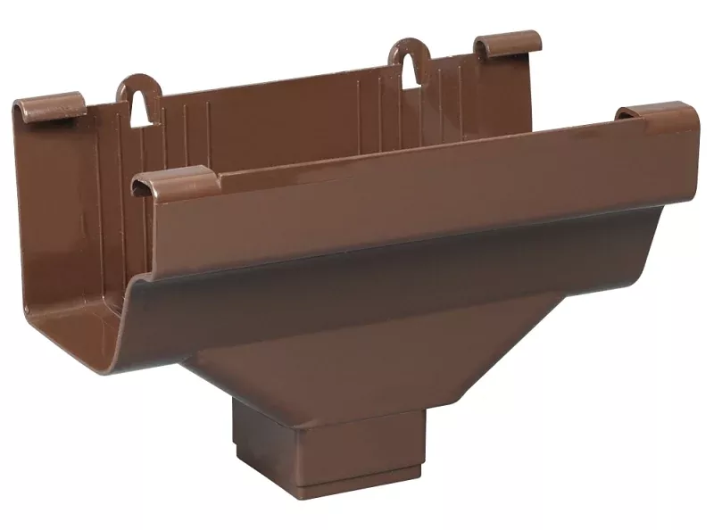 Amerimax M1506HPC Gutter Drop Outlet, Vinyl, Brown