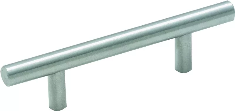 Amerock BP19010SS Cabinet Pull, 5-3/8 in L Handle, 1.34 in H Handle, 1-3/8 in Projection, Stainless Steel