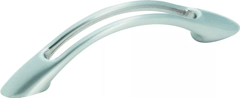 Amerock BP19259G10 Cabinet Pull, 4-5/8 in L Handle, 1 in H Handle, 1 in Projection, Zinc, Satin Nickel