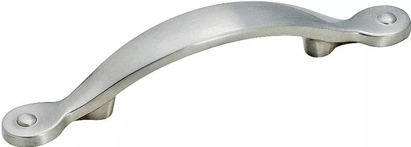 Amerock Inspirations Series BP1590G10 Cabinet Pull, 5-1/2 in L Handle, 1 in Projection, Zinc, Satin Nickel