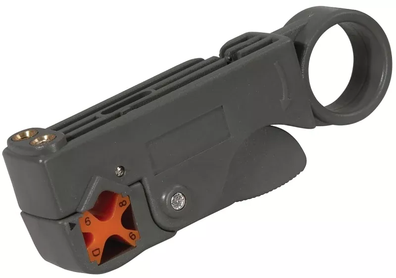AmerTac VM1001RG6ST Coax Stripping Tool, 3-7/8 in OAL, Cushion-Grip Handle