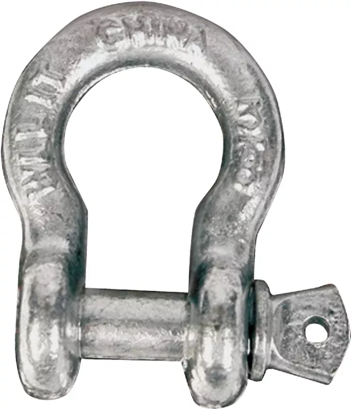 Anchor Shackle, 9.5 ton Working Load, 1.25IN,Steel, Galvanized