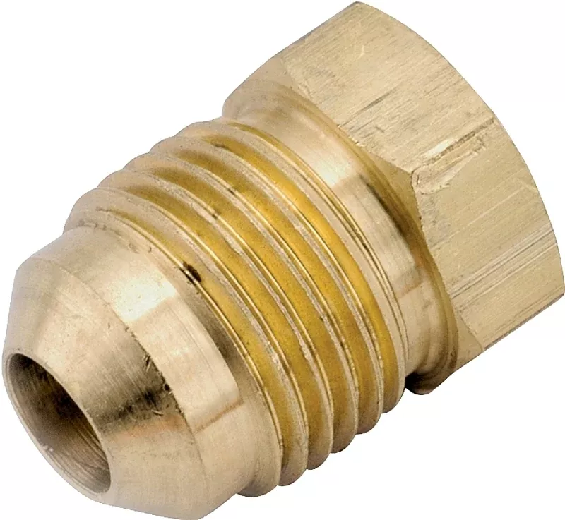 Anderson Metals 754039-10 Pipe Plug, 5/8 in, Flare, Brass