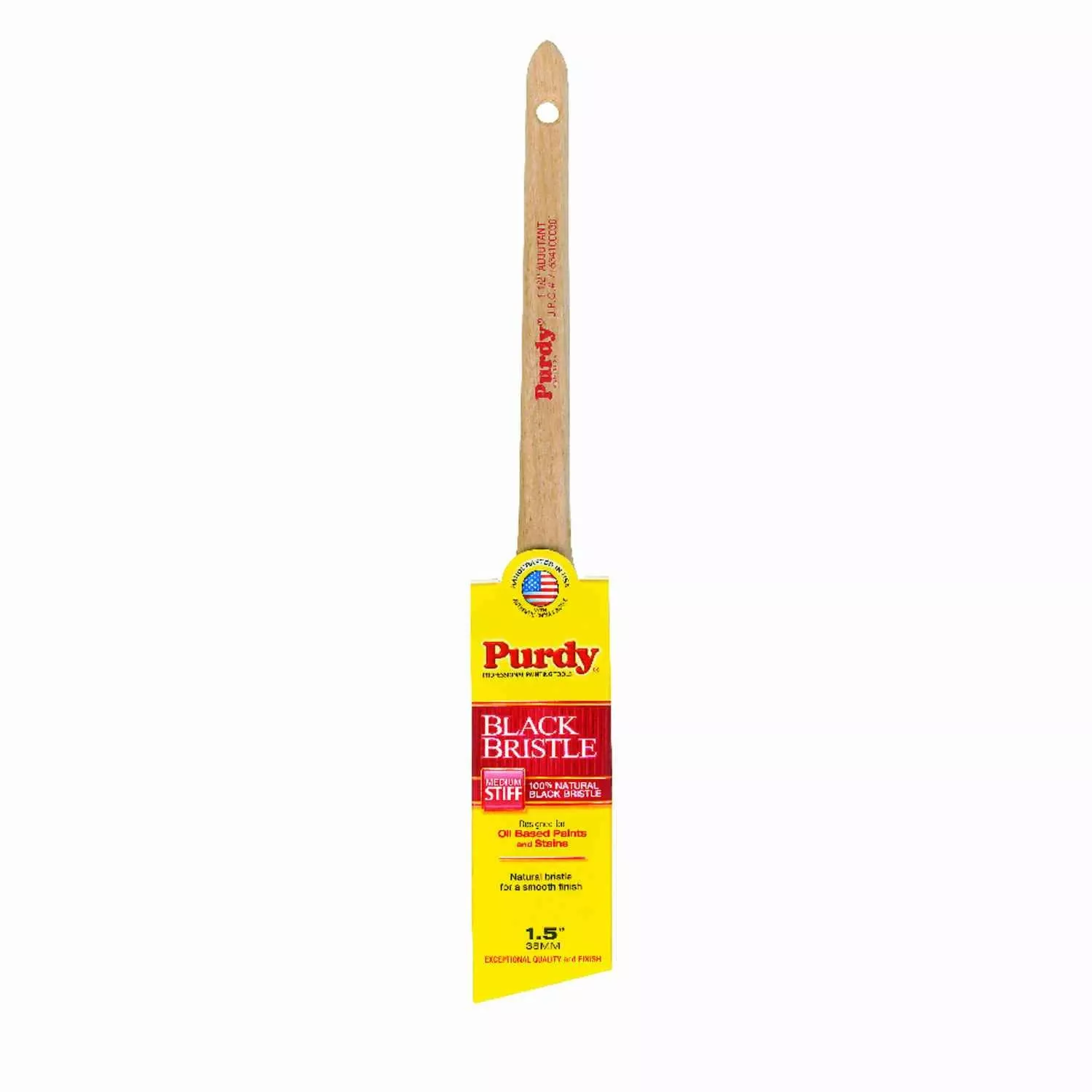 Angular Sash/trim Paint Brush, Adjutant Black, 1-1/2 In.