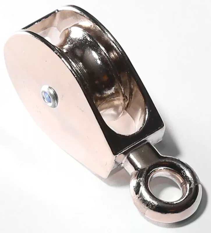 Baron 0174ZD-2 Fixed Tackle Pulley, 7/16 in Rope, 2 in Sheave
