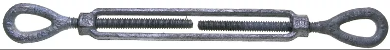 Baron 15-3/4X6 Turnbuckle, 5200 lb Working Load, 3/4 in Thread, Eye, Eye, 6 in L Take-Up, Galvanized Steel