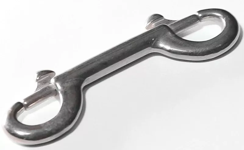 Baron 163Z Double Pattern Chain Snap, 70 lb Working Load, Metal, Nickel-Plated