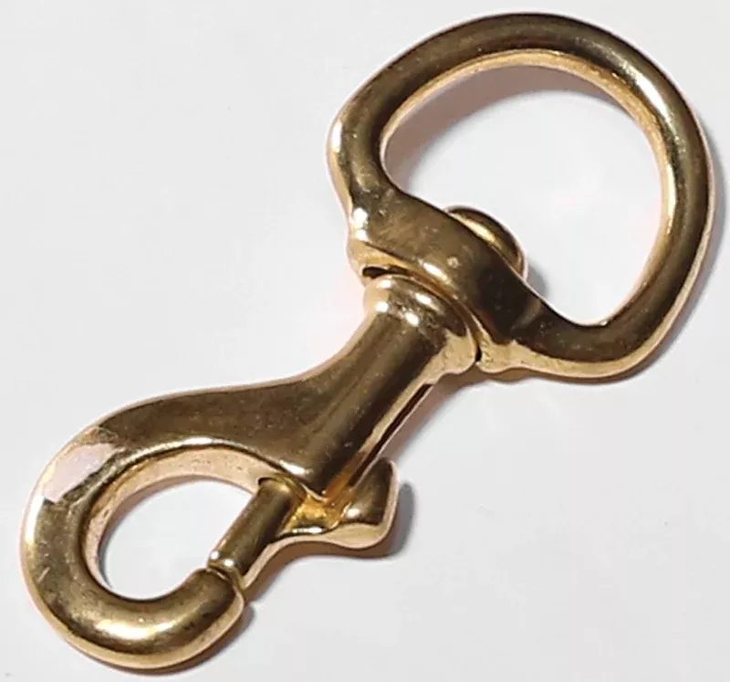 Baron 225BT-1/4 Swivel Eye Bolt Snap, 120 lb Working Load, Bronze, Polished