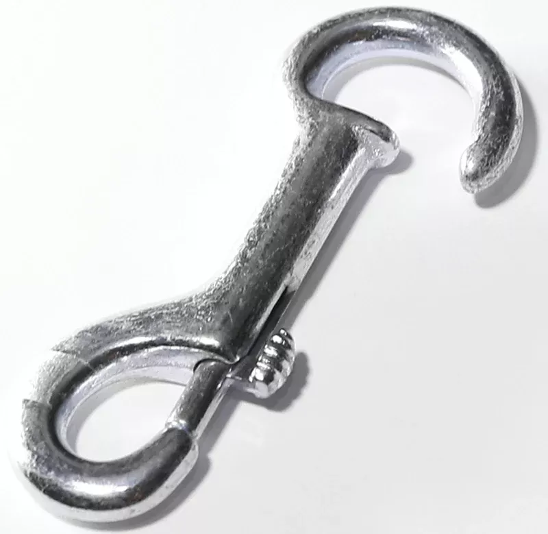 Baron 230 Open Eye Chain Snap, 3/8 in, 40 lb Working Load, Iron, Electro-Galvanized