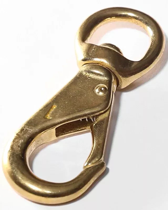 Baron 251BT-1 Quick Snap, 60 lb Working Load, Bronze, Polished
