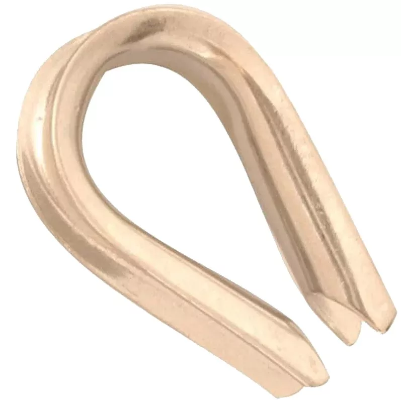 Baron 264EG-1/2 Wire Rope Thimble, 1/2 in Dia Cable, Steel, Electro-Galvanized, Pack of 25
