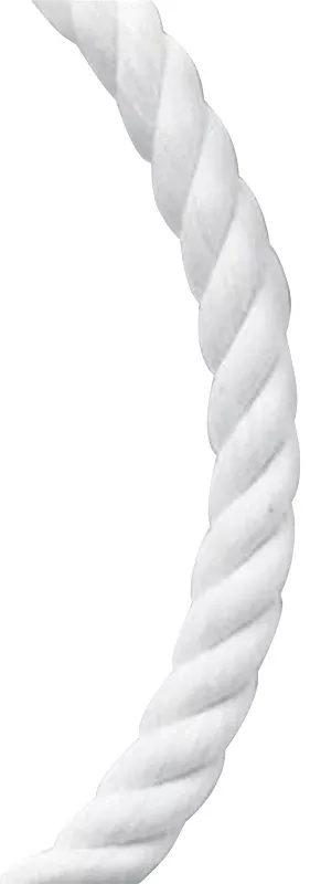 Baron 54611 Rope, 1/2 in Dia, 200 ft L, 639 lb Working Load, Nylon, White