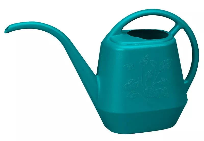 Bloem Aqua Rite Series JW41-36 Watering Can, 1.1 gal Can, Extra-Long Spout, Plastic, Bermuda Teal