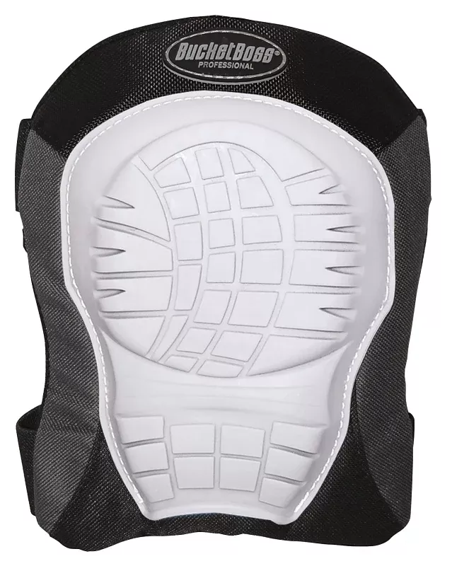 Bucket Boss 94200 Soft Shell Knee Pad, Soft Rubber Cap, Foam Pad, 2-Strap, Straps with Hook and Loop Closure