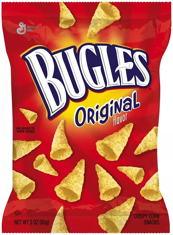 Bugles BUGLES6 Crispy Corn Snack, Original, 3 oz, Pack of 6