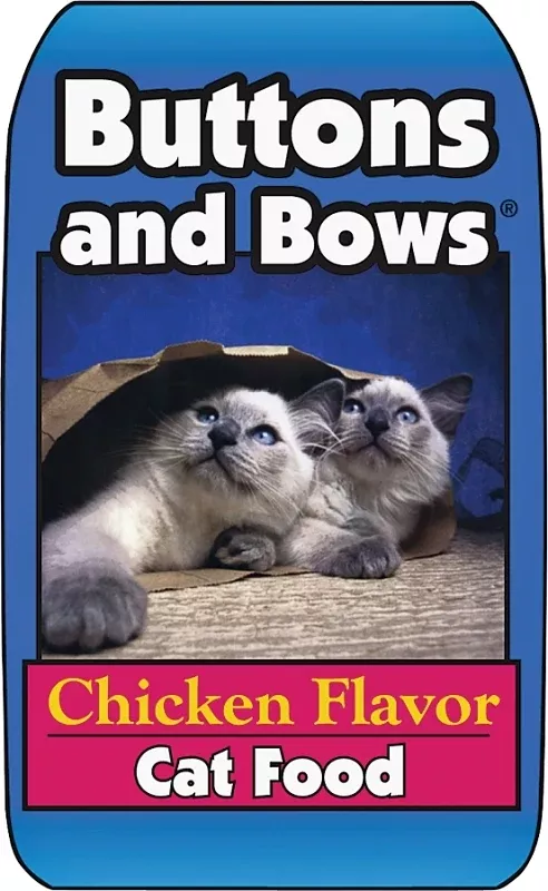 Buttons and Bows 10224 Cat Food, Chicken, 20 lb Bag