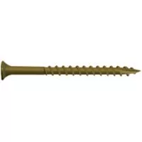 Camo 0356194 Deck Screw, #10 Thread, 3-1/2 in L, Bugle Head, Star Drive, Type 17 Slash Point, Carbon Steel, 250/PK