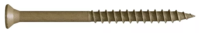 Camo 0356199 Deck Screw, #10 Thread, 3-1/2 in L, Bugle Head, Star Drive, Type 17 Slash Point, Carbon Steel, 1350/PK