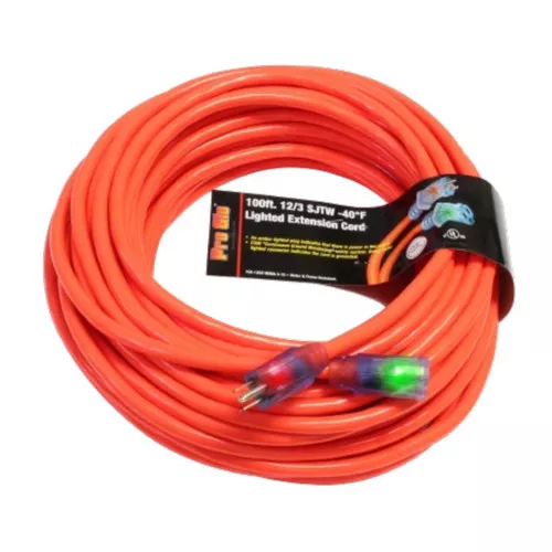 Century Wire and Cable 100 ft. 12/3 SJTW Pro Glo Extension Cord w/ CGM