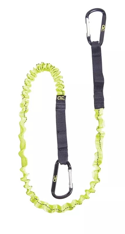 CLC 1027 Tool Lanyard, 39 to 56 in L, 6 lb Working Load, Black/Green