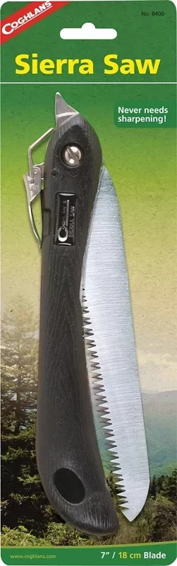 Coghlan's 8400 Sierra Saw, Steel Blade, Plastic Handle, 16 in L