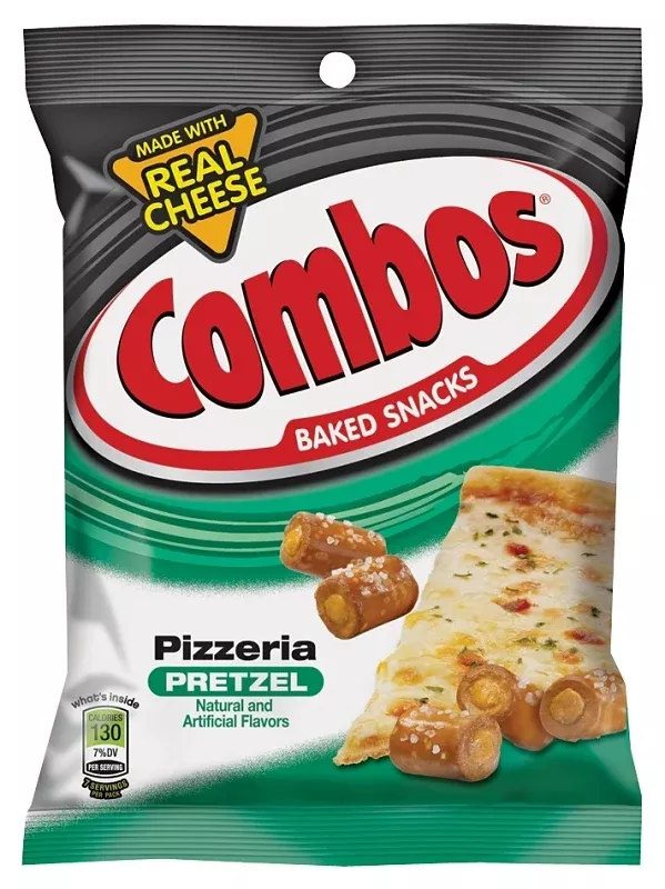 Combos MMM42006 Pizzeria Snacks, Pizza, 6.3 oz Bag, Pack of 12