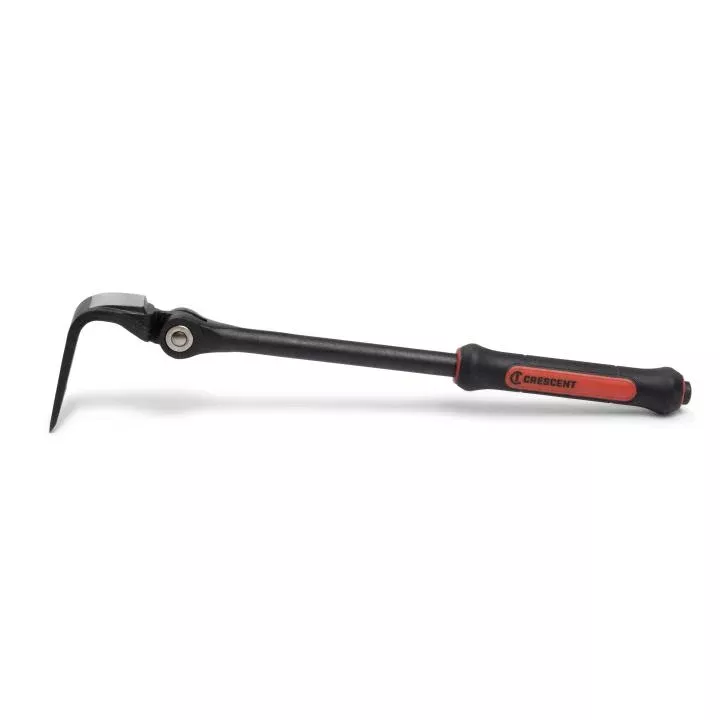Crescent CODE RED Series DB18X-06 Pry Bar, 18 in L, Flat End, Nail Slot Tip, Steel, Black, 4-1/8 in W