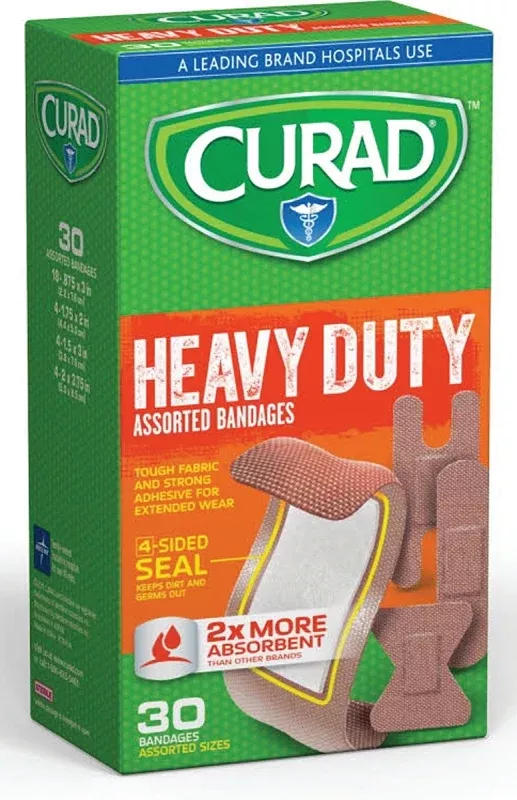 Curad CUR14924RB Adhesive Bandage, Fabric Bandage, 24 CS, Tan