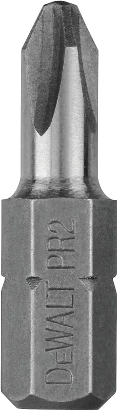 DEWALT DW2004BL Insert Bit Tip, #2 Drive, Phillips Drive, 1/4 in Shank, Hex Shank, 1 in L, Steel, 100/PK, Pack of 100