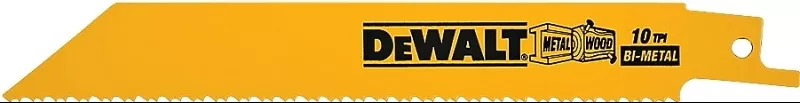 DEWALT DW4806 Reciprocating Saw Blade, Applicable Materials: Nail-Embedded Wood, Non-Ferrous Metal, Plastic, Wood