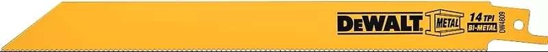 DEWALT DW4809B25 Reciprocating Saw Blade, Applicable Materials: Angle Iron, Fiberglass, Hard Rubber, 3/4 in W