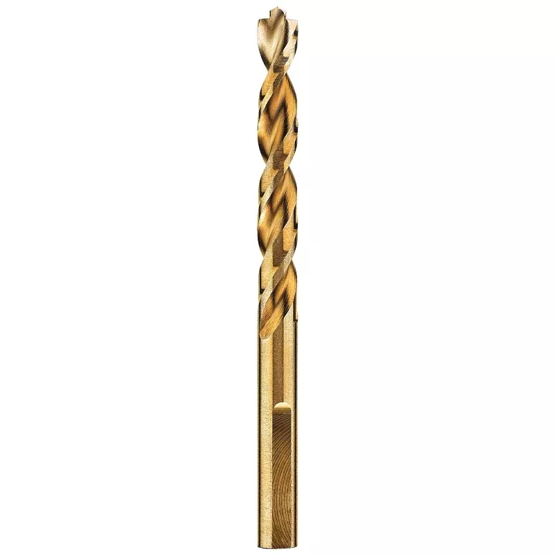 DEWALT DWA1224 Drill Bit, 3/8 in Dia, 5 in OAL, Parabolic Flute, 3-Flat Shank